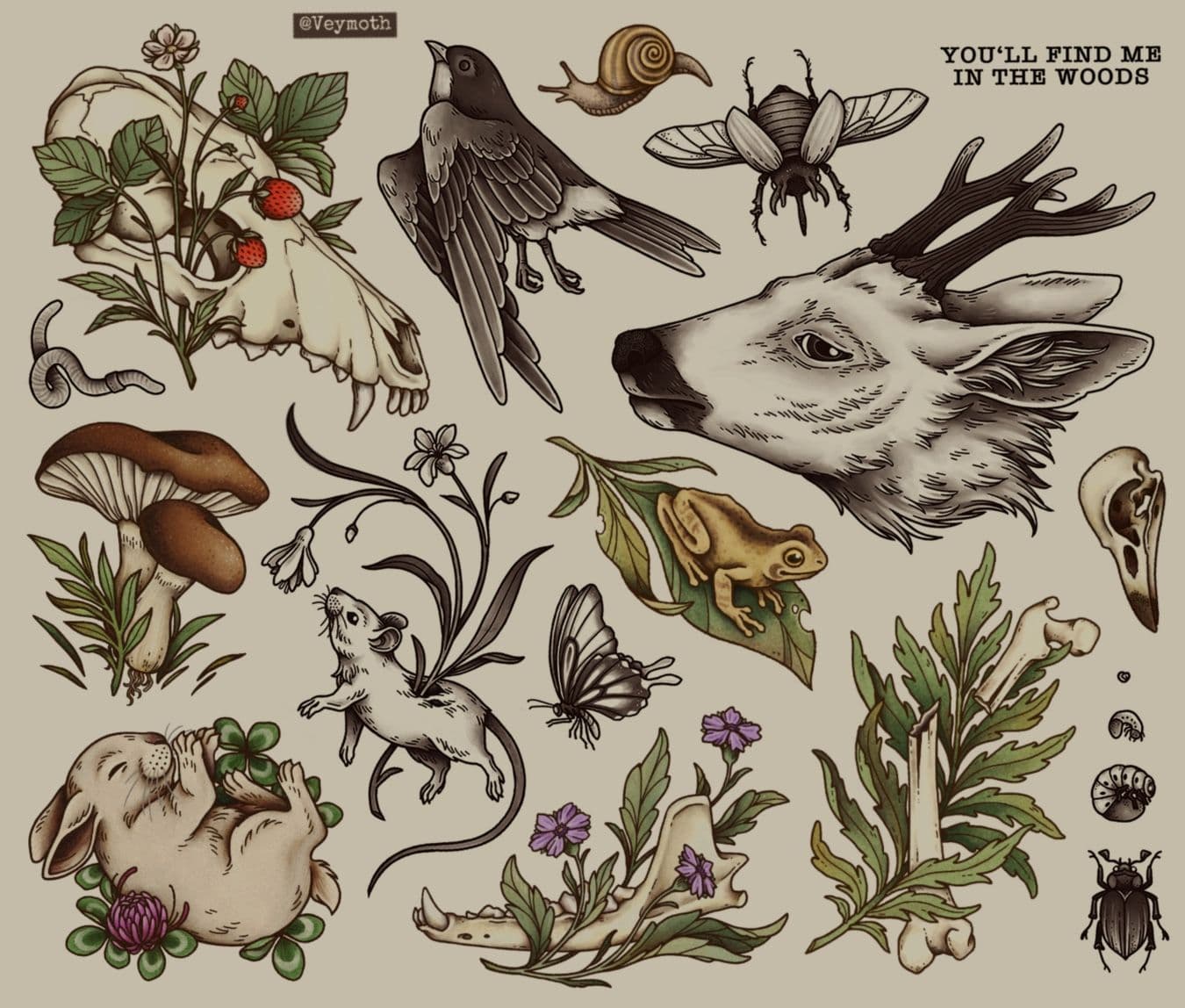 Image of Custom Wildlife Tattoo Art 🦅