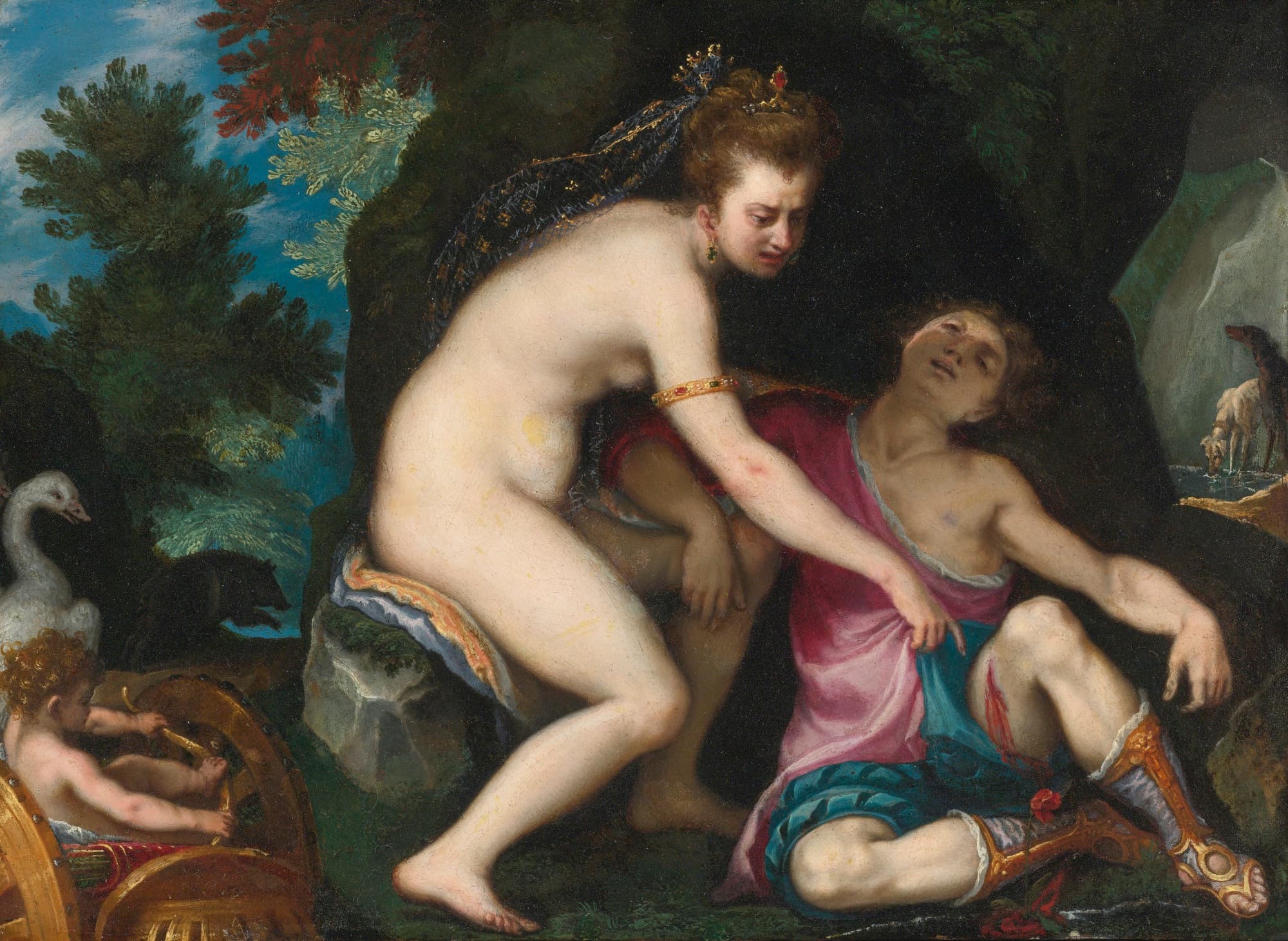 Image of Painting of Adonis and Venus